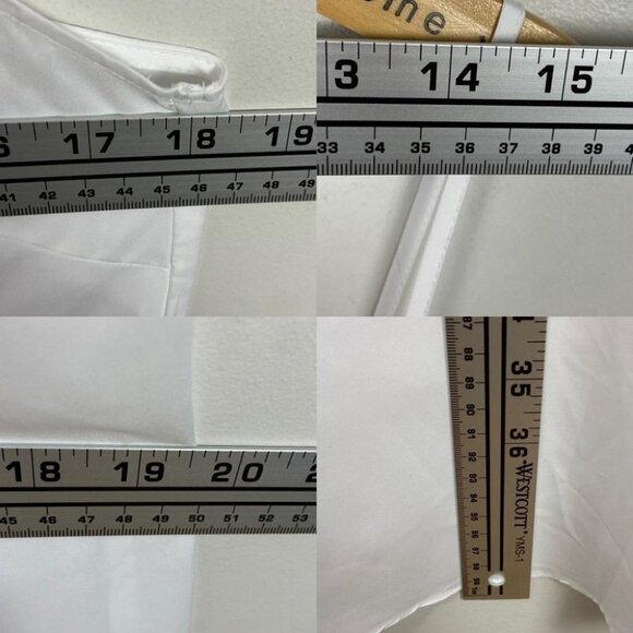 NEW Ted Baker White Slip Mini Dress Adjustable Straps Size 10 or Ted Bakker 4 - Picture 6 of 6